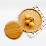Maxbell Bamboo Fruits Serving Tray Cake Dessert Ice Cream Bread Breakfast Dish L - Aladdin Shoppers
