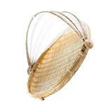 Maxbell Bamboo Serving Food Tent Basket Hand Woven Fruit Baskets Storage no Hole L - Aladdin Shoppers