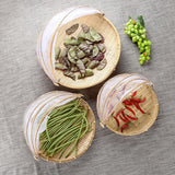 Maxbell Bamboo Serving Food Tent Basket Hand Woven Fruit Baskets Storage no Hole L - Aladdin Shoppers