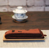 Maxbell Bamboo Tea Scoop Chinese Kung Fu Tea Towels Holder Pad Coaster Brown 3 - Aladdin Shoppers