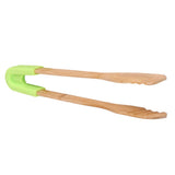 Maxbell Bamboo Toast Tongs Bread Salad Tongs Food Clip Baking Cooking Tongs Green 2 - Aladdin Shoppers