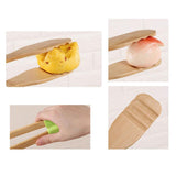 Maxbell Bamboo Toast Tongs Bread Salad Tongs Food Clip Baking Cooking Tongs Green 2 - Aladdin Shoppers