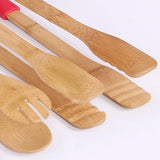 Maxbell Bamboo Toast Tongs Bread Salad Tongs Food Clip Baking Cooking Tongs Red 1 - Aladdin Shoppers