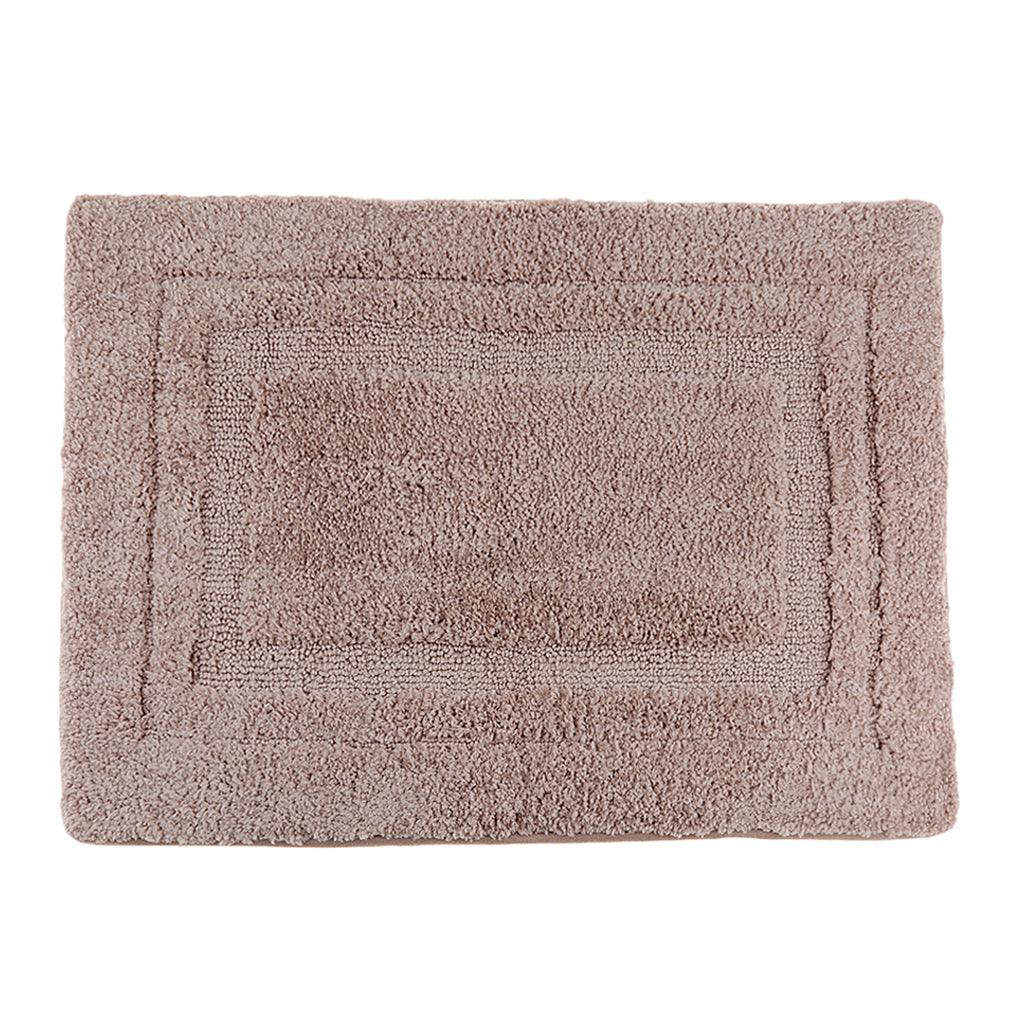 Maxbell Bathroom Non-Slip Door Mat Bathmat Floor Rug Pure Color Khaki 50x80cm - Aladdin Shoppers