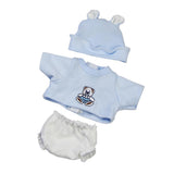 Maxbell Bear Printed Shirt Underwear Hat for 10''-11'' Reborn Baby Girl Doll Clothes - Aladdin Shoppers