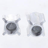 Maxbell Bicycle Valve Cap Rocket-shaped Tire Nozzle Adaptor Metal Cover Silver - Aladdin Shoppers