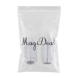 Maxbell Bicycle Valve Cap Rocket-shaped Tire Nozzle Adaptor Metal Cover Silver - Aladdin Shoppers
