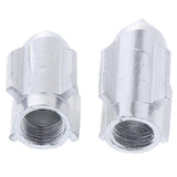 Maxbell Bicycle Valve Cap Rocket-shaped Tire Nozzle Adaptor Metal Cover Silver - Aladdin Shoppers