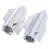 Maxbell Bicycle Valve Cap Rocket-shaped Tire Nozzle Adaptor Metal Cover Silver - Aladdin Shoppers