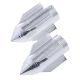 Maxbell Bicycle Valve Cap Rocket-shaped Tire Nozzle Adaptor Metal Cover Silver - Aladdin Shoppers