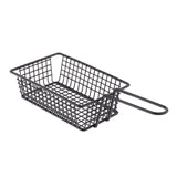 Maxbell Black Food Basket For Chip Fries & Burger Serving Basket Fruit Bowl D - Aladdin Shoppers
