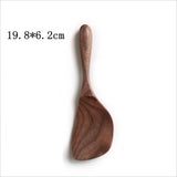 Maxbell Black Walnut Wooden Serving Spoon Ladle Scoop for Mixing Stirring Soup B - Aladdin Shoppers
