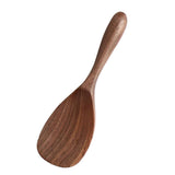 Maxbell Black Walnut Wooden Serving Spoon Ladle Scoop for Mixing Stirring Soup C - Aladdin Shoppers