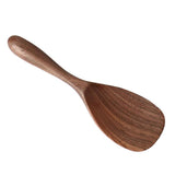 Maxbell Black Walnut Wooden Serving Spoon Ladle Scoop for Mixing Stirring Soup C - Aladdin Shoppers