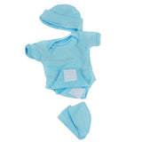 Maxbell Blue Romper Jumpsuit Socks Hat Set for 10''-11'' Reborn Baby Girl Doll - Aladdin Shoppers