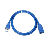Maxbell Blue USB3.0 A Male to Female Extension Super Speed Cable Cord Extension 1.8M