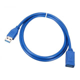 Maxbell Blue USB3.0 A Male to Female Extension Super Speed Cable Cord Extension 1.8M - Aladdin Shoppers