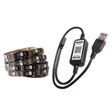 Maxbell Bluetooth Control RGB LED Strip Light USB Car Lights TV Back Lamp 2m - Aladdin Shoppers