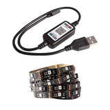 Maxbell Bluetooth Control RGB LED Strip Light USB Car Lights TV Back Lamp 2m - Aladdin Shoppers