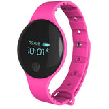 Maxbell Bluetooth Smart Band Watch Fitness Tracker Bracelet Heart Rate Steps Pink - Aladdin Shoppers