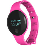 Maxbell Bluetooth Smart Band Watch Fitness Tracker Bracelet Heart Rate Steps Pink - Aladdin Shoppers