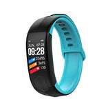 Maxbell Bluetooth Smart Watch Heart Rate Blood Pressure Fitness Tracker Wristband Blue - Aladdin Shoppers