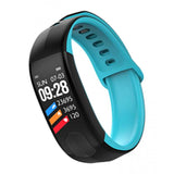 Maxbell Bluetooth Smart Watch Heart Rate Blood Pressure Fitness Tracker Wristband Blue - Aladdin Shoppers