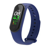 Maxbell Bluetooth Smart Watch Heart Rate Monitor Fitness Tracker Wristband Dark Blue - Aladdin Shoppers