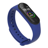 Maxbell Bluetooth Smart Watch Heart Rate Monitor Fitness Tracker Wristband Dark Blue - Aladdin Shoppers