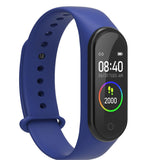 Maxbell Bluetooth Smart Watch Heart Rate Monitor Fitness Tracker Wristband Dark Blue - Aladdin Shoppers