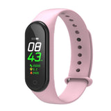 Maxbell Bluetooth Smart Watch Heart Rate Monitor Fitness Tracker Wristband Pink - Aladdin Shoppers