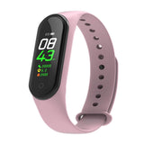Maxbell Bluetooth Smart Watch Heart Rate Monitor Fitness Tracker Wristband Pink - Aladdin Shoppers