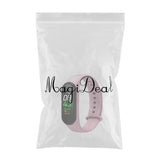 Maxbell Bluetooth Smart Watch Heart Rate Monitor Fitness Tracker Wristband Pink - Aladdin Shoppers