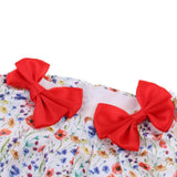 Maxbell Bowknot Sleeveless Dress Floral Skirt Clothes for 18inch Doll - Aladdin Shoppers