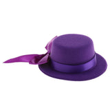 Maxbell Bowler Hat Cap Accessories for 60cm Night Lolita 1/3 BJD Doll Purple Bow - Aladdin Shoppers