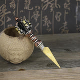 Maxbell Brass Antique Pendant Tibetan Buddhist Vajra Pendant Handmade Nepal Amulet - Aladdin Shoppers