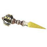 Maxbell Brass Antique Pendant Tibetan Buddhist Vajra Pendant Handmade Nepal Amulet - Aladdin Shoppers