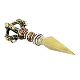 Maxbell Brass Antique Pendant Tibetan Buddhist Vajra Pendant Handmade Nepal Amulet - Aladdin Shoppers