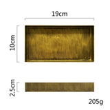 Maxbell Brass Fruit Cakes Iron Serving Tray Tea Plate Organizer Platter Supplies - Aladdin Shoppers