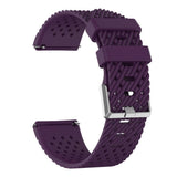 Maxbell Breathable Twill Strap For fitbit versa/versa lite Dark purple Large size - Aladdin Shoppers