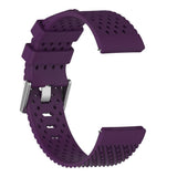 Maxbell Breathable Twill Strap For fitbit versa/versa lite Dark purple Large size - Aladdin Shoppers