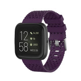Maxbell Breathable Twill Strap For fitbit versa/versa lite Dark purple Large size - Aladdin Shoppers