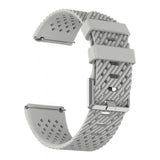 Maxbell Breathable Twill Strap For fitbit versa/versa lite Gray Large size - Aladdin Shoppers