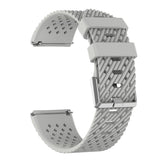 Maxbell Breathable Twill Strap For fitbit versa/versa lite Gray Large size - Aladdin Shoppers