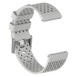 Maxbell Breathable Twill Strap For fitbit versa/versa lite Gray Large size - Aladdin Shoppers