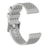 Maxbell Breathable Twill Strap For fitbit versa/versa lite Gray Large size - Aladdin Shoppers