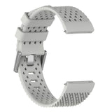 Maxbell Breathable Twill Strap For fitbit versa/versa lite Gray Large size - Aladdin Shoppers