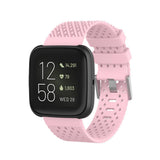 Maxbell Breathable Twill Strap For fitbit versa/versa lite Pink Small size - Aladdin Shoppers