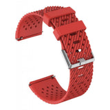 Maxbell Breathable Twill Strap For fitbit versa/versa lite Red Large size - Aladdin Shoppers