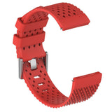 Maxbell Breathable Twill Strap For fitbit versa/versa lite Red Large size - Aladdin Shoppers